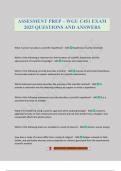 ASSESMENT PREP &ndash; WGU C451 EXAM 2025 QUESTIONS AND ANSWERS