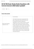 IHI QI 102 Exam Study Guide Questions with Correct Answers 2025 latest update&excl;&excl;