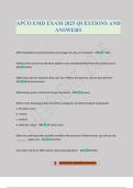 APCO EMD EXAM 2025 QUESTIONS AND ANSWERS