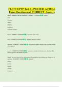 FLETC UPTP Test 1 UPDATED  ACTUAL  Exam Questions and CORRECT  Answers