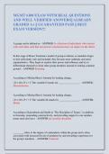 MGMT 6100 EXAM WITH REAL QUESTIONS  AND WELL VERIFIED ANSWERS&vert;&vert; ALREADY  GRADED A&plus; &vert;&vert; GUARANTEED PASS &vert;&vert; BEST  EXAM VERSION&excl;&excl;&excl;