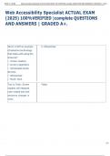 Exam &lpar;elaborations&rpar; Web Accessibility Specialist  