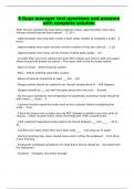 5 Guys manager test questions and answers with complete solution