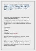 MGMT 6100 FINAL EXAM WITH VERIFIED  QUESTIONS AND ANSWERS&vert;&vert; GUARANTEED  PASS &vert;&vert; ALREADY GRADED A&plus;&vert;&vert; &vert;&vert; LATEST  UPDATE 2025