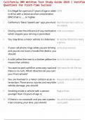 California DMV Written Test Study Guide 2025 &vert; Verified Questions for First-Time Success