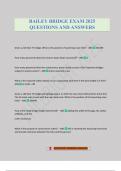 BAILEY BRIDGE EXAM 2025 QUESTIONS AND ANSWERS