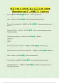 ILE Test 1 UPDATED ACTUAL Exam  Questions and CORRECT  Answers 