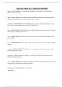 LAM FINAL EXAM QUESTIONS AND ANSWERS