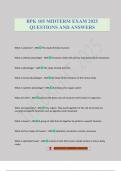 BPK 105 MIDTERM EXAM 2025 QUESTIONS AND ANSWERS
