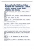 Reviewed Test For WSET Level 2 Exam Questions And Correct Detailed Answers &lpar;Verified Answers&rpar; &vert;Already Graded A&plus;&vert;&vert;Brand New Version&excl;&excl;