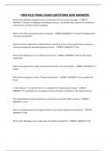 HSM 4215 FINAL EXAM QUESTIONS AND ANSWERS