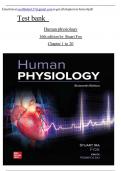 Human Physiology 16th Edition Stuart Fox Test Bank