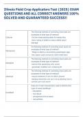 Exam &lpar;elaborations&rpar; Illinois Field Crop Applicators  