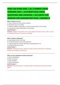 PHAR 100 EXAM 2025 &vert; ALL CURRENT EXAM  VERSIONS 2025  &vert; ACCURATE REAL EXAM  QUESTIONS AND ANSWERS &vert; ACCURATE AND VERIFIED FOR GUARANTEED PASS &vert; GRADED A 