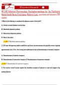 NR 546 Advanced Pharmacology Psychopharmacology for the Psychiatric Mental Health Nurse Practitioner Midterm Exam  questions and answers 2025  update  