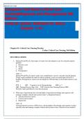 Test Bank For Critical Care Nursing&colon; Diagnosis and Management 9th Edition by Linda D&period; Urden DNSc RN CNS FAAN&vert;&vert;ISBN&colon;9780323642958
