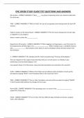 EPIC OR350 STUDY GUIDE TEST QUESTIONS AND ANSWERS