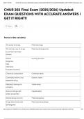 CNUR 202 Final Exam &lpar;2025&sol;2026&rpar; Updated&colon; EXAM QUESTIONS WITH ACCURATE ANSWERS &vert; GET IT RIGHT&excl;&excl;