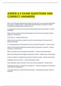 ASREB A 4 EXAM QUESTIONS AND CORRECT ANSWERS 