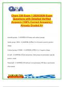 Chem 330 Exam 1 Prep 2025&sol;2026 &ndash; 200&plus; Amino Acids&comma; Protein Structure&comma; Central Dogma&comma; and Biochemical Bonds Questions with Complete Verified Answers