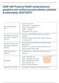 Exam &lpar;elaborations&rpar; CSEP-CEP  