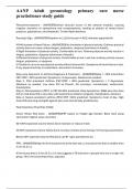 AANP Adult gerontology primary care nurse practiotioner study guide
