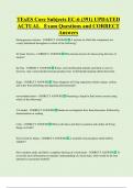 TExES Core Subjects EC-6 &lpar;391&rpar; UPDATED  ACTUAL   Exam Questions and CORRECT   Answers 