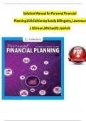 Instructor's Solution Manual&colon; Personal Financial Planning &lpar;15th Edition&rpar;