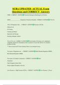 SCBA UPDATED  ACTUAL Exam  Questions and CORRECT  Answers
