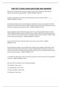 FSM TEST 4 FINAL EXAM QUESTIONS AND ANSWERS