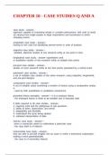 CHAPTER 10 - CASE STUDIES Q AND A
