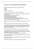 DOS UNIT 3 EXAM QUESTIONS & ANSWERS