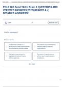 Exam &lpar;elaborations&rpar; POLS 206 Bond TAMU  