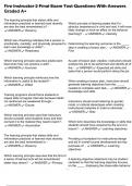 Fire Instructor 2 Final Exam Test Questions With Answers Graded A&plus;
