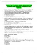 PNCB PNP-PC Exam Guide Questions and Answers with complete solutions&sol;100&percnt; Correct&period;