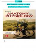 TEST BANK for Seeley's Anatomy & Physiology 13th Edition by Cinnamon VanPutte, Jennifer Regan, Andrew Russo. All Chapters 1-29 ||Complete A+ Guide