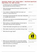 Kentucky Permit Test Study Guide &vert; Verified Questions & Road Rules for 2025 Success