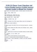 NURS 251 Pharm  Exam 5 Questions And Correct Detailed Answers &lpar;Verified Answers&rpar; &vert;Already Graded A&plus;&vert;&vert;Brand New Version&excl;&excl;