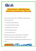 NUR102 Week 1 2025&sol;2026 &ndash; 120&plus; Verified Questions & Answers on Nursing Regulation&comma; Professional Associations&comma; Theory&comma; and Canadian Nursing History