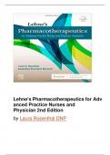Lehne&rsquo;s Pharmacotherapeutics for Advanced Practice Nurses and Physician Assistants&comma; 3rd Edition by Laura Rosenthal test bank