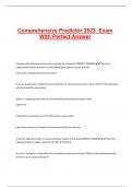Comprehensive Predictor 2023 Exam With Perfect Answer