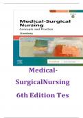 Medical-Surgical Nursing 6th Edition by Stromberg &ndash; Test Bank &ndash; All Chapters Covered