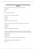 HNSC MIDTERM PRACTICE QUESTIONS EXAM QUESTIONS AND ANSWERS
