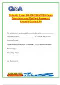 Orthotic Exam 80&ndash;150 &lpar;2025&sol;2026&rpar; &ndash; 100&plus; Verified Questions & Answers on AFOs&comma; KAFOs&comma; TLSOs&comma; Gait Analysis&comma; Neuroanatomy&comma; and Medicare Billing
