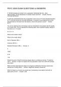 PSYC 2005 EXAM QUESTIONS & ANSWERS