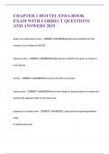 CHAPTER 1 HOTTEL EFDA BOOK EXAM WITH CORRECT QUESTIONS AND ANSWERS 2025