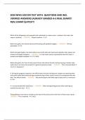2024 NFHS SOCCER TEST WITH QUESTIONS AND WEL VERIFIED ANSWERS &lbrack;ALREADY GRADED A&plus;&rcub; REAL EXAM&excl;&excl;&excl; REAL EXAM&excl;&excl;&lbrack;LATEST&excl;&excl;