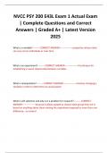 NVCC PSY 200 E43L Exam 1 Actual Exam &vert; Complete Questions and Correct Answers &vert; Graded A&plus; &vert; Latest Version 2025