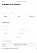 HESI&sol; west coast university Questions and Answers Best rated A&plus; Guaranteed Success Latest Update