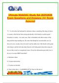 Ultimate NAADAC Study Set 2025&sol;2026 &ndash; 100&plus; Verified Exam Questions & Answers &vert; Substance Use Disorders&comma; Counseling Techniques&comma; Assessment Tools&comma; Treatment Planning
